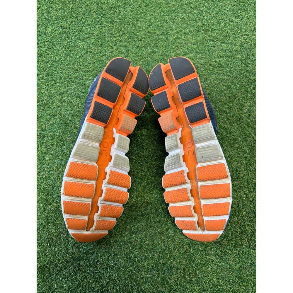 On Cloud Running surfer Mens Shoes Navy Blue Orange Size 13 US M13 Low Top - Picture 6 of 6